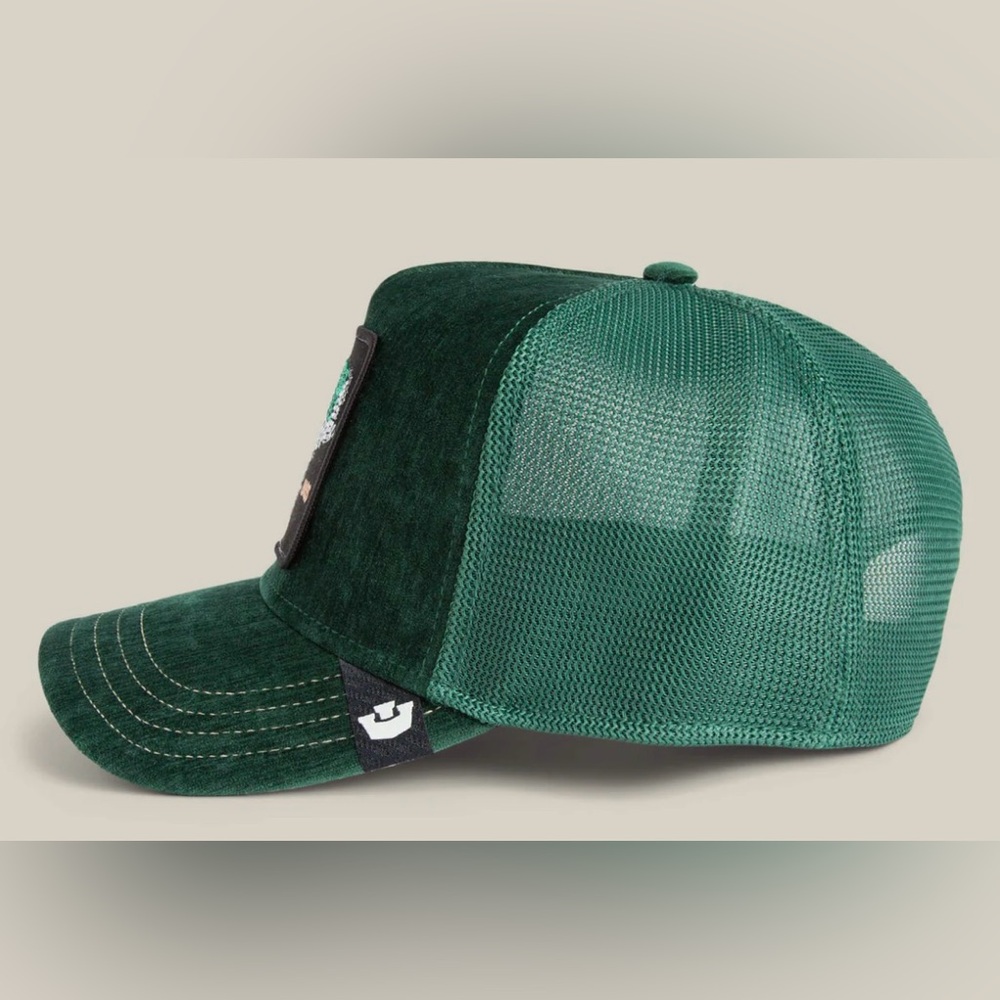 Goorin Bros Iced Bass Animal Farm Trucker Hat Green Brand New With Tags - Picture 3 of 4